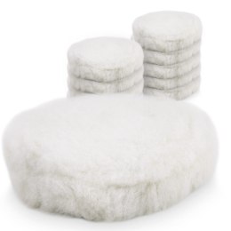 Futra polerskie 180mm na rzep 10 szt wełniane do polerki lakieru auta