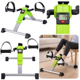 Mini Rowerek Treningowy Rotor Rehabilitacyjny 2w1 Z Licznikiem LCD Zielony