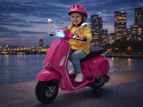 Motor skuter elektryczny VESPA na akumulator dla dziecka melodie PA0344