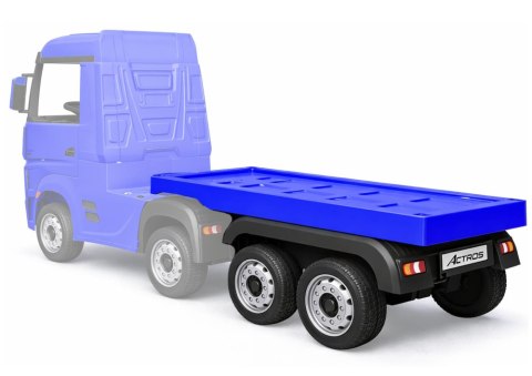 Naczepa do pojazdu na akumulator HL358 Mercedes Scania Actros niebieska