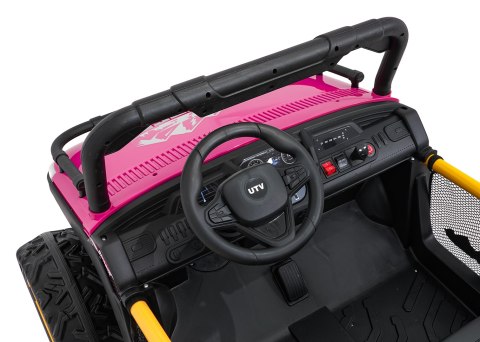 Pojazd Buggy UTV SPEED Różowy