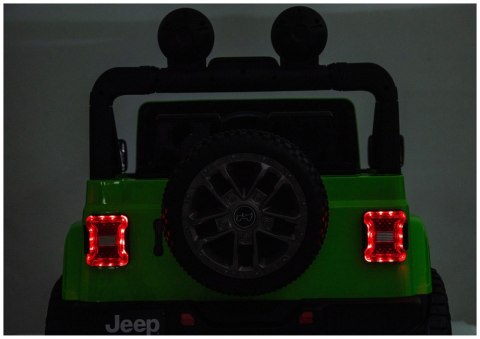 Pojazd Na Akumulator Jeep Rubicon 4x4 DK-JWR556 4x200W 24V Zielony