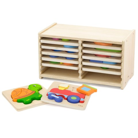 VIGA Puzzle Drewniane 12 Plansz
