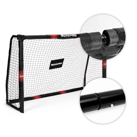 Bramka piłkarska z siatką do piłki nożnej 180x120x60 cm MOVEPRO