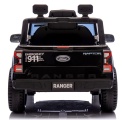 FORD RANGER Raptor CZARNY POLICE Auto na akumulator EVA Skóra pilot AKUMULATOR LION