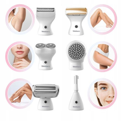 Golarka damska trymer 4w1 maszynka do golenia depilator ciała Webber LG400