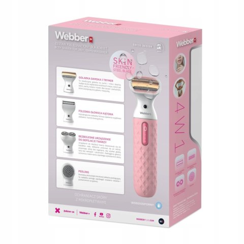 Golarka damska trymer 4w1 maszynka do golenia depilator ciała Webber LG400
