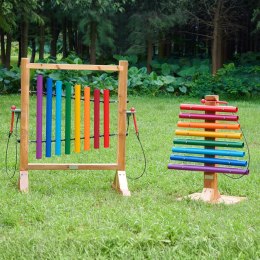 MASTERKIDZ Tęczowa Wieża Muzyczna Dzwonki Rurowe Cymbałki