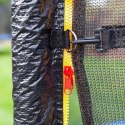 Ogrodowa trampolina do skakania 250cm siatka bezpieczeństwa wysoka do 100kg obciążenie