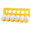Sorter Edukacyjny Jajka Dopasowywanie Kształtów Owoce Kolorowe 12 szt.
