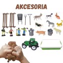 WOOPIE Zestaw Piasek Kinetyczny Farma w Walizce Traktor Zwierzęta 1500g