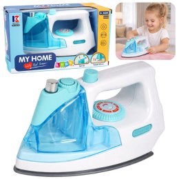 Żelazko Dla Dzieci Spryskiwacz na Wodę Spray Światło Dźwięk Niebieskie