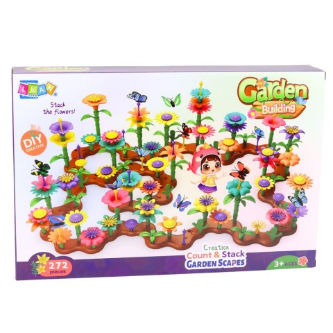 Zestaw Klocki Konstrukcyjne Kreatywny Ogród Kwiaty Rośliny 3D 272 el.