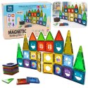 Zestaw Klocki Magnetyczne Konstrukcyjne 3D Okienka Panele Kolorowe 56 el.
