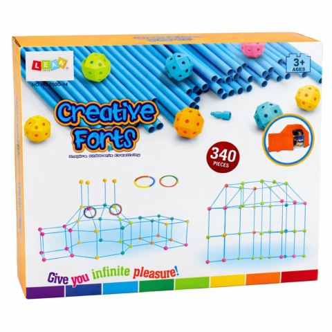 Zestaw Kreatywny Rurki Konstrukcyjne Do Budowania Przestrzennego 340 el.