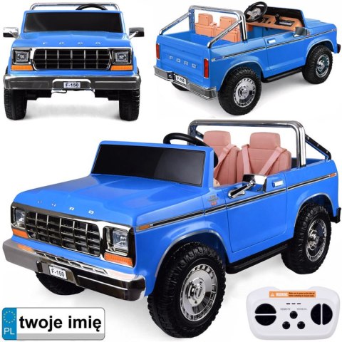 Auto na akumulator Dwu Osobowy Klasyczny Ford Bronco Autko Pickup PA0338