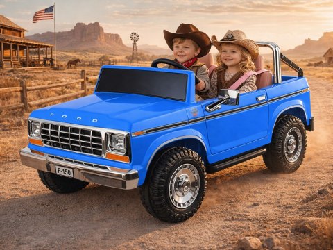 Auto na akumulator Dwu Osobowy Klasyczny Ford Bronco Autko Pickup PA0338