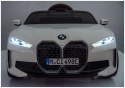 BMW i4 Biały Auto na akumulator EVA Skóra pilot