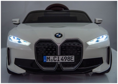 BMW i4 Biały Auto na akumulator EVA Skóra pilot