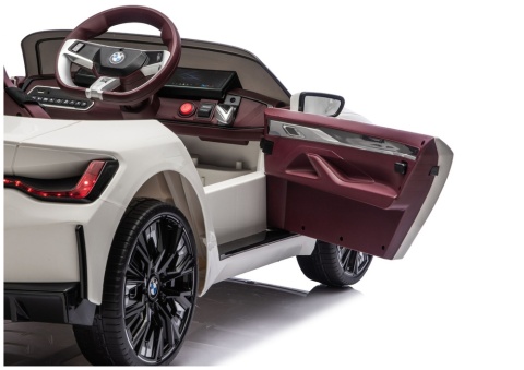 BMW i4 Biały Auto na akumulator EVA Skóra pilot