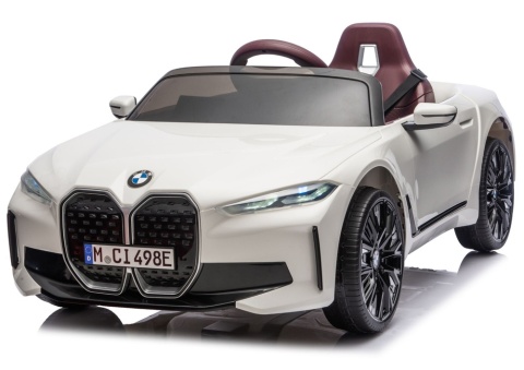 BMW i4 Biały Auto na akumulator EVA Skóra pilot