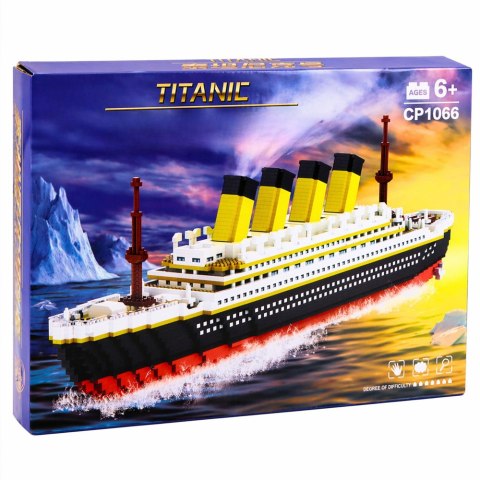 Zestaw Klocki Konstrukcyjne Statek Titanic Duży Model 60 cm 3327 el.