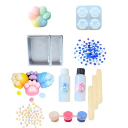 Zestaw Kreatywny DIY Do Tworzenia Gniotków Gniotek Kocia Łapka Squishy 28 el.