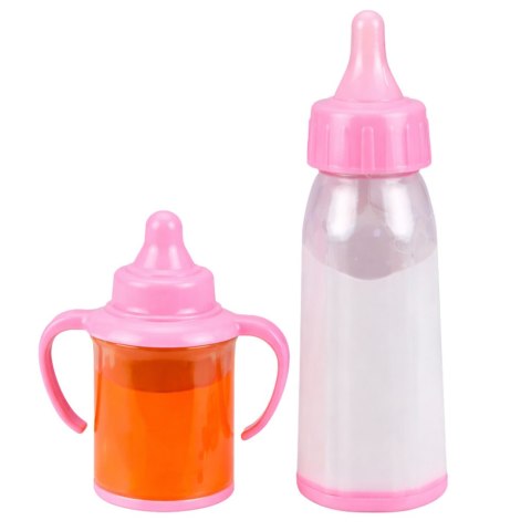 Zestaw Magiczne Butelki Dla Lalek Niemowlaka Soczek Mleko Smoczek 3 szt.