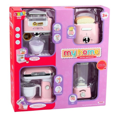 Zestaw Małego AGD Dla Dzieci Roboty Kuchenne Na Baterie Światła Dźwięki