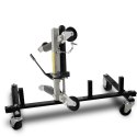 Zestaw rolek manewrowych 680kg hydrauliczne do auta 4szt Bituxx + stojak XL PRO+