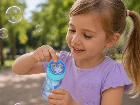 Bajecznie kolorowe Bańki mydlane Jednorożec Płyn do baniek 65ml +Gra ZA6151