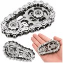 Fidget Spinner Łańcuch Zębatki Antystresowy Stal Nierdzewna Srebrny