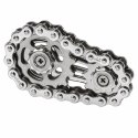 Fidget Spinner Łańcuch Zębatki Antystresowy Stal Nierdzewna Srebrny