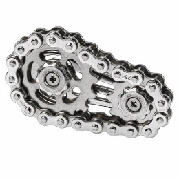 Fidget Spinner Łańcuch Zębatki Antystresowy Stal Nierdzewna Srebrny