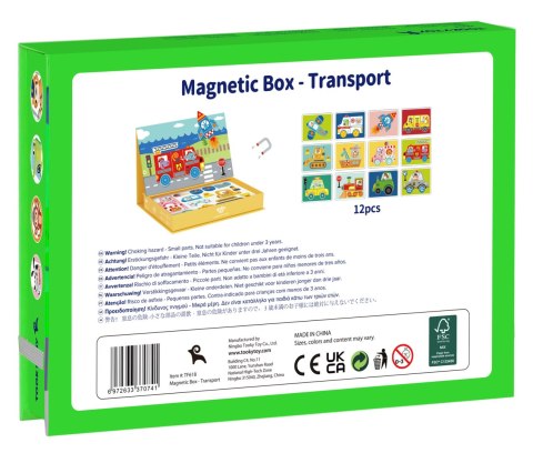 TOOKY TOY Układanka Edukacyjna Magnetyczne Pudełko dla Dzieci 80 el.