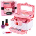 Zestaw Pięknośći Do Makijażu i Paznokci Kuferek Z Kosmetykami Dla Dzieci