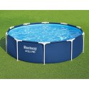 Basen Ogrodowy Stelażowy Z Pompą Niebieski 305 cm x 76 cm Bestway 56679
