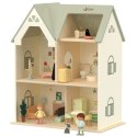 CLASSIC WORLD Wielki Drewniany Domek dla Lalek z mebelkami