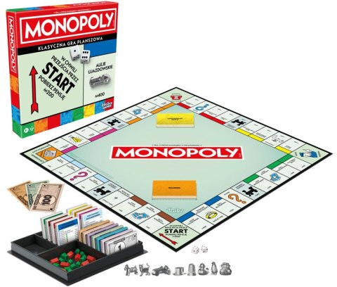 Hasbro Planszowa gra Monopoly Classic - klasyczna wersja odświeżona GR0859