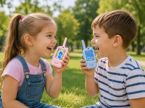 Zestaw 2x Krótkofalówki Dla Dzieci Walkie Talkie Video LCD 2" Kamera ZA6160