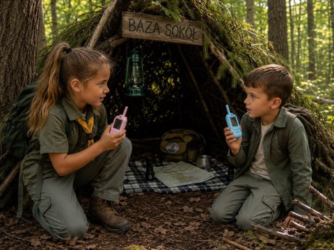 Zestaw 2x Krótkofalówki Dla Dzieci Walkie Talkie Video LCD 2" Kamera ZA6160