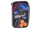 Zestaw do Ping-Ponga: 2 Drewniane Paletki + 3 piłeczki + etui SP0870