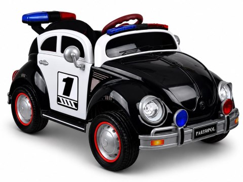 Autko na akumulator dla dziecka radiowóz garbus POLICJA bujanie PA0350