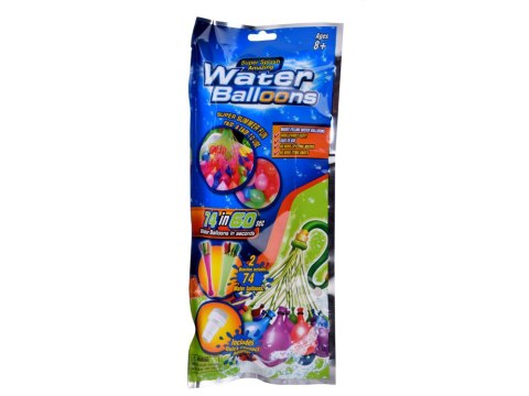 Balony na wodę - napełnij wężem 74 szt. w 60 sekund! Bomby wodne ZA6161