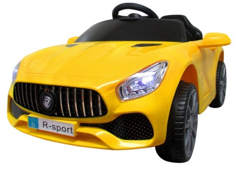 Cabrio B3 ŻÓŁTY Autko na akumulator - Światła, Dźwięki, MP3, USB - OUTLET