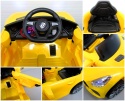 Cabrio B3 ŻÓŁTY Autko na akumulator - Światła, Dźwięki, MP3, USB - OUTLET