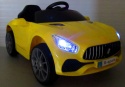 Cabrio B3 ŻÓŁTY Autko na akumulator - Światła, Dźwięki, MP3, USB - OUTLET