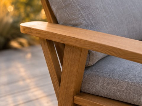 Zestaw mebli ogrodowych Modern Delight 4w1 aluminium Stolik + 2 Sofy + Fotel