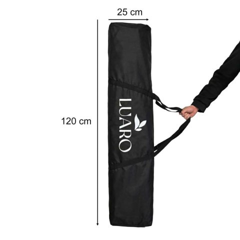 Pawilon ogrodowy LUARO namiot imprezowy handlowy altana 295x305 cm czarny