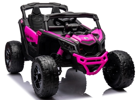 Can Am Maverick RÓŻOWY 4x4 4x200 WAT Auto na akumulator EVA SKÓRA Pilot Aku LI-ON